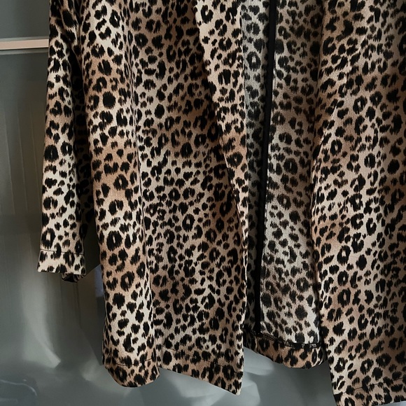 Drapey Leopard Print Blazer sz M - Picture 4 of 4